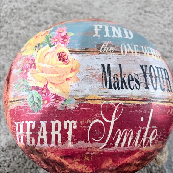 Rustic Multicolor Decorative Bucket - Picture 3 of 5